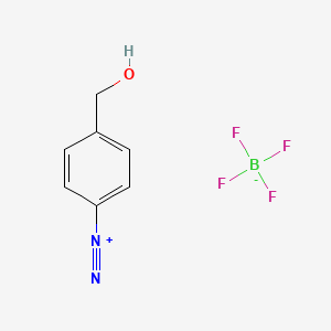 molecular formula C7H7BF4N2O B1259420 4-(Hydroxymethyl)benzenediazonium tetrafluoroborate 