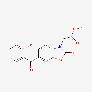 Methyl [6-(2-fluorobenzoyl)-2-oxo-1,3-benzoxazol-3(2H)-yl]acetate