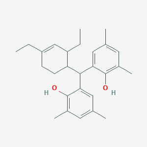 molecular formula C27H36O2 B12594218 2,2'-[(2,4-Diethylcyclohex-3-en-1-yl)methylene]bis(4,6-dimethylphenol) CAS No. 647859-54-9