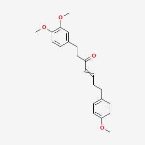 molecular formula C22H26O4 B12594245 1-(3,4-Dimethoxyphenyl)-7-(4-methoxyphenyl)hept-4-en-3-one CAS No. 648916-73-8