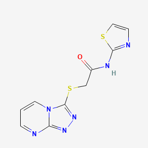 N-(1,3-thiazol-2-yl)-2-([1,2,4]triazolo[4,3-a]pyrimidin-3-ylsulfanyl)acetamide