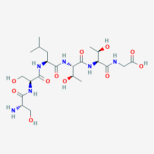 molecular formula C22H40N6O11 B12594253 L-Seryl-L-seryl-L-leucyl-L-threonyl-L-threonylglycine CAS No. 649570-04-7