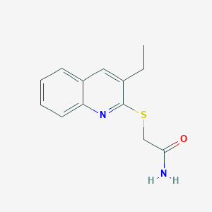 2-[(3-Ethyl-2-quinolinyl)sulfanyl]acetamide