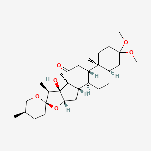 molecular formula C29H46O6 B1259427 芦笋皂甙 B 