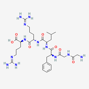 Glycylglycyl-L-phenylalanyl-L-leucyl-N~5~-(diaminomethylidene)-L-ornithyl-N~5~-(diaminomethylidene)-L-ornithine