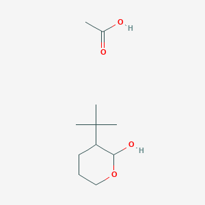 Acetic acid;3-tert-butyloxan-2-ol