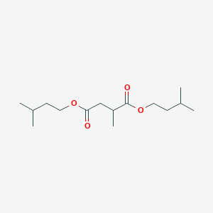 molecular formula C15H28O4 B12594293 Bis(3-methylbutyl) 2-methylbutanedioate CAS No. 599148-79-5