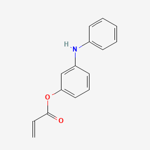 molecular formula C15H13NO2 B12594297 3-Anilinophenyl prop-2-enoate CAS No. 558477-28-4