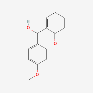 2-Cyclohexen-1-one, 2-[hydroxy(4-methoxyphenyl)methyl]-