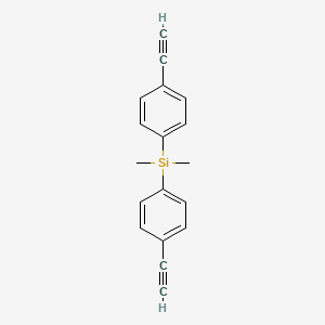 molecular formula C18H16Si B12594302 Bis(4-ethynylphenyl)(dimethyl)silane CAS No. 638164-82-6