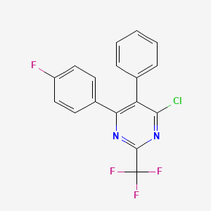 Pyrimidine, 4-chloro-6-(4-fluorophenyl)-5-phenyl-2-(trifluoromethyl)-