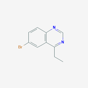 molecular formula C10H9BrN2 B12594342 6-Bromo-4-ethylquinazoline CAS No. 602330-33-6