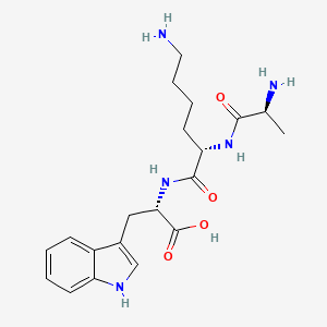 molecular formula C20H29N5O4 B12594352 L-Alanyl-L-lysyl-L-tryptophan CAS No. 874161-71-4