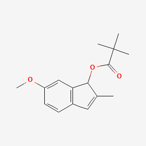 6-Methoxy-2-methyl-1H-inden-1-yl 2,2-dimethylpropanoate