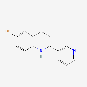 6-Bromo-4-methyl-2-(pyridin-3-yl)-1,2,3,4-tetrahydroquinoline