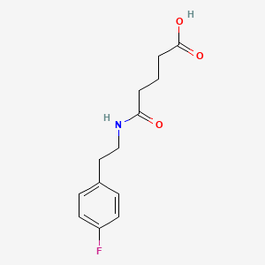 5-[2-(4-Fluorophenyl)ethylamino]-5-oxopentanoic acid