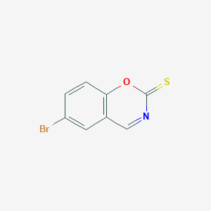 molecular formula C8H4BrNOS B12594418 6-Bromo-2H-1,3-benzoxazine-2-thione CAS No. 647849-59-0