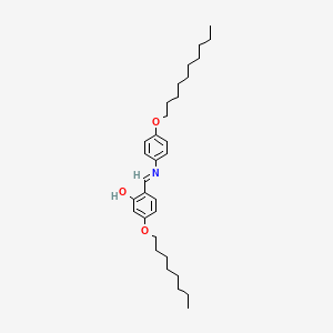 molecular formula C31H47NO3 B12594435 6-{[4-(Decyloxy)anilino]methylidene}-3-(octyloxy)cyclohexa-2,4-dien-1-one CAS No. 643755-09-3