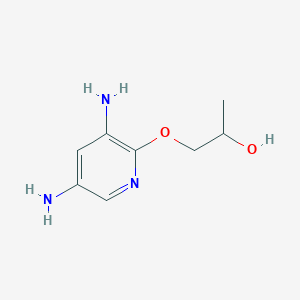 molecular formula C8H13N3O2 B12594444 1-[(3,5-Diaminopyridin-2-yl)oxy]propan-2-ol CAS No. 583049-05-2