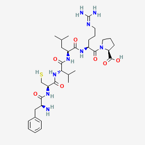 L-Phenylalanyl-L-cysteinyl-L-valyl-L-leucyl-N~5~-(diaminomethylidene)-L-ornithyl-L-proline