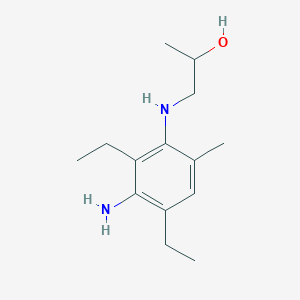 molecular formula C14H24N2O B12594455 1-(3-Amino-2,4-diethyl-6-methylanilino)propan-2-ol CAS No. 878486-24-9