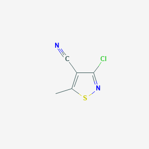 4-Isothiazolecarbonitrile, 3-chloro-5-methyl-