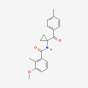 Benzamide, 3-methoxy-2-methyl-N-[1-(4-methylbenzoyl)cyclopropyl]-