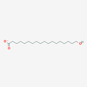 molecular formula C18H35O3- B1259448 18-Hydroxystearate 
