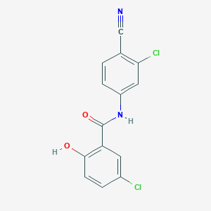 5-Chloro-N-(3-chloro-4-cyanophenyl)-2-hydroxybenzamide