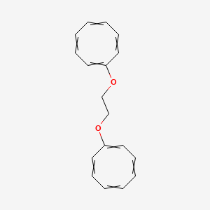 molecular formula C18H18O2 B12594497 1,1'-[Ethane-1,2-diylbis(oxy)]di(cycloocta-1,3,5,7-tetraene) CAS No. 510706-00-0