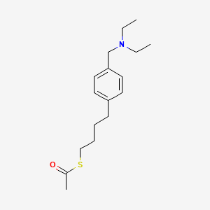 S-(4-{4-[(Diethylamino)methyl]phenyl}butyl) ethanethioate