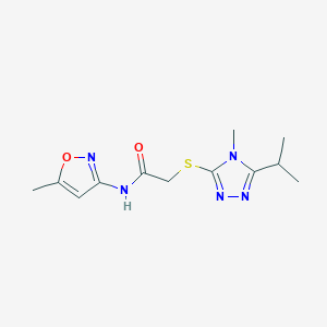 Acetamide,N-(5-methyl-3-isoxazolyl)-2-[[4-methyl-5-(isopropyl)-4H-1,2,4-triazol-3-YL]thio]-