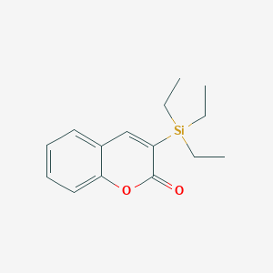 2H-1-Benzopyran-2-one, 3-(triethylsilyl)-