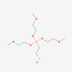 2-[6-(2-Methoxyethoxy)-2,5,7,10-tetraoxa-6-silaundecan-6-yl]ethane-1-thiol