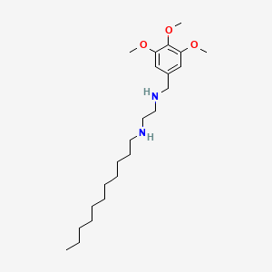 molecular formula C23H42N2O3 B12594531 N~1~-[(3,4,5-Trimethoxyphenyl)methyl]-N~2~-undecylethane-1,2-diamine CAS No. 627522-86-5