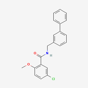 molecular formula C21H18ClNO2 B12594558 N-[([1,1'-Biphenyl]-3-yl)methyl]-5-chloro-2-methoxybenzamide CAS No. 648924-37-2