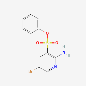 3-Pyridinesulfonic acid, 2-amino-5-bromo-, phenyl ester