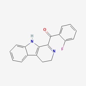 (4,9-Dihydro-3H-beta-carbolin-1-yl)(2-fluorophenyl)methanone