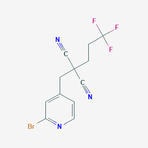 [(2-Bromopyridin-4-yl)methyl](3,3,3-trifluoropropyl)propanedinitrile