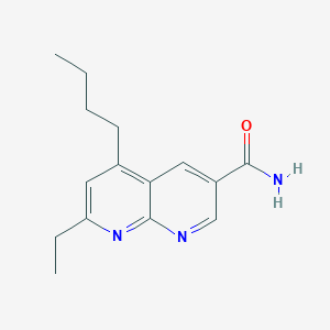 5-Butyl-7-ethyl-1,8-naphthyridine-3-carboxamide