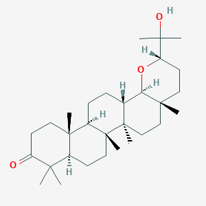 molecular formula C30H50O3 B1259459 17,24-环氧-25-羟基巴卡兰-3-酮 