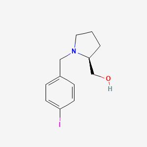 {(2S)-1-[(4-Iodophenyl)methyl]pyrrolidin-2-yl}methanol