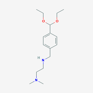 N~2~-{[4-(Diethoxymethyl)phenyl]methyl}-N~1~,N~1~-dimethylethane-1,2-diamine