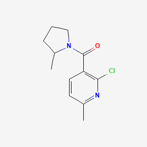 Pyrrolidine, 1-[(2-chloro-6-methyl-3-pyridinyl)carbonyl]-2-methyl-