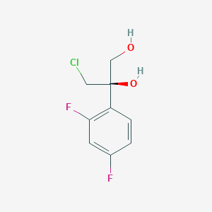 1,2-Propanediol, 3-chloro-2-(2,4-difluorophenyl)-, (2R)-