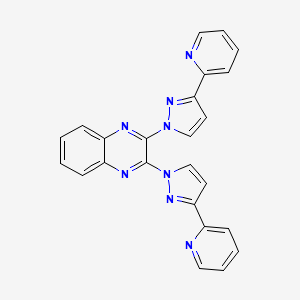 2,3-Bis[3-(pyridin-2-yl)-1H-pyrazol-1-yl]quinoxaline