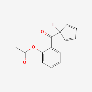 molecular formula C14H11O3Tl B12594659 2-[1-(lambda~1~-Thallanyl)cyclopenta-2,4-diene-1-carbonyl]phenyl acetate CAS No. 577973-87-6