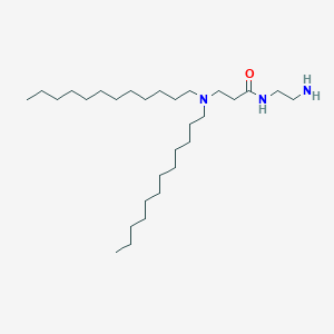 N-(2-Aminoethyl)-N~3~,N~3~-didodecyl-beta-alaninamide