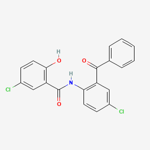 N-(2-Benzoyl-4-chlorophenyl)-5-chloro-2-hydroxybenzamide