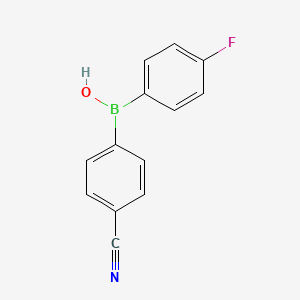 molecular formula C13H9BFNO B12594700 (4-Cyanophenyl)(4-fluorophenyl)borinic acid CAS No. 872495-61-9